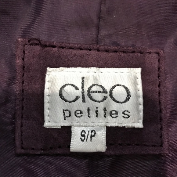 2 for $25 Cleo Petites purple real suede jacket - Picture 5 of 6